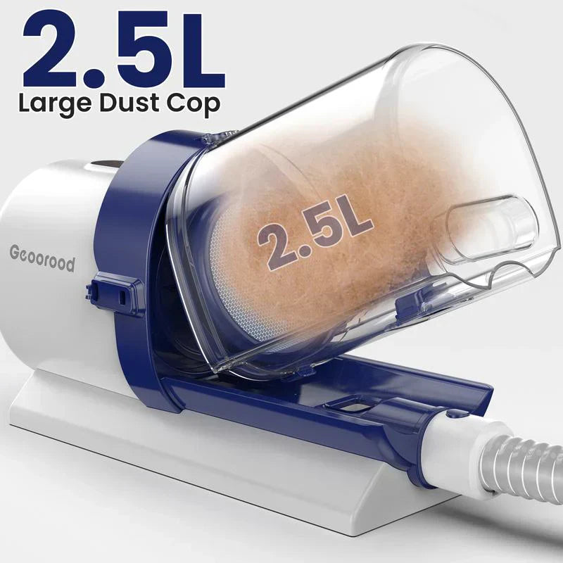 All-in-One Dog Grooming & Vacuum Kit | 2.5L Large Capacity, 13KPa Powerful Suction, Stainless Steel Blades, Lightweight Portable Pet Cleaning Solution