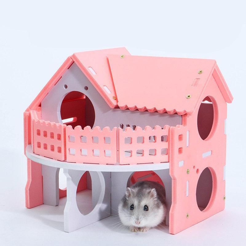 Cozy Woodland Retreat: Cute And Colorful Hamster Sleeping Nest