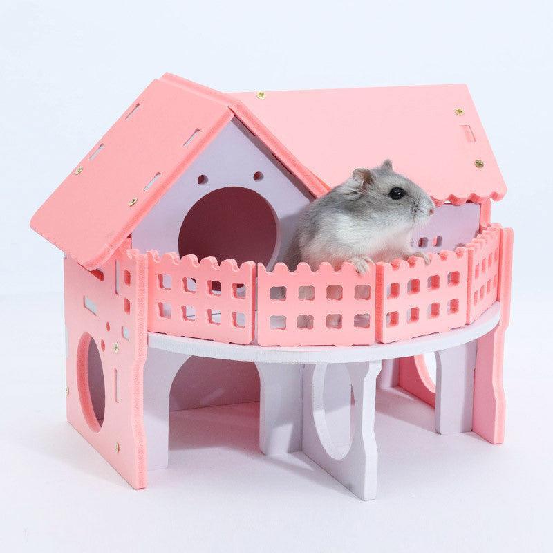 Cozy Woodland Retreat: Cute And Colorful Hamster Sleeping Nest
