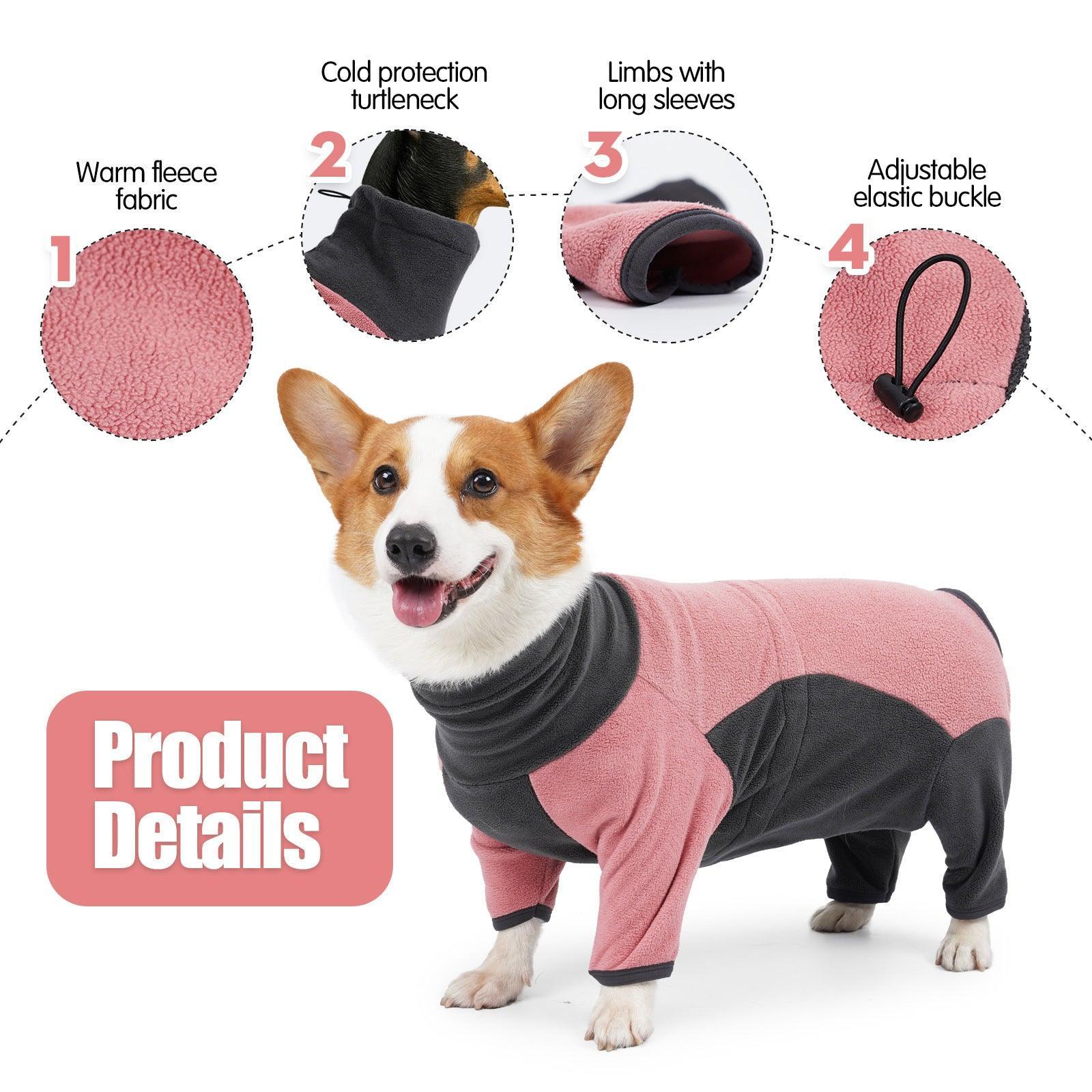 Cozycanine Winter Fleece Dog Coat - Stay Warm And Stylish All Season Long!