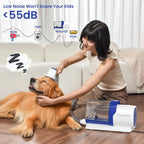 All-in-One Dog Grooming & Vacuum Kit | 2.5L Large Capacity, 13KPa Powerful Suction, Stainless Steel Blades, Lightweight Portable Pet Cleaning Solution
